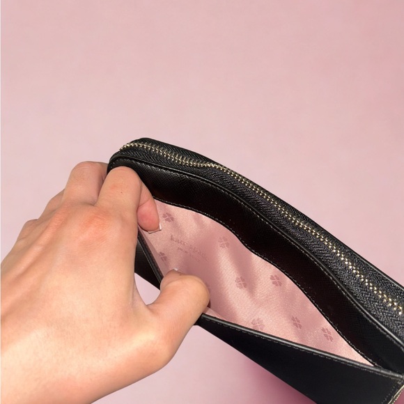 NWT Kate Spade New York | Black Zip-Around Wallet - Picture 4 of 14